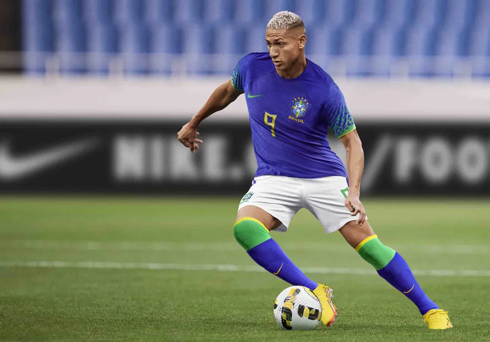 Uniforme azul da Seleção para a Copa do Mundo 2022 — Foto: Divulgação/Nike
