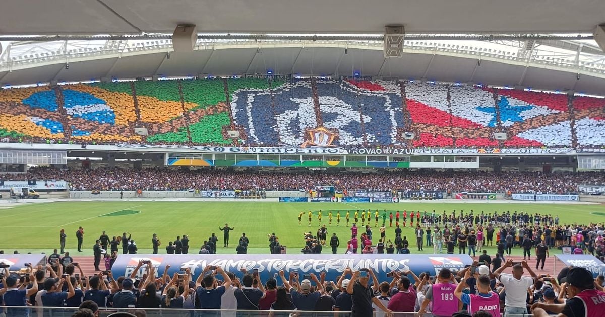 Mosaico da torcida do Remo. Crédito: Lucas Neves/Roma News